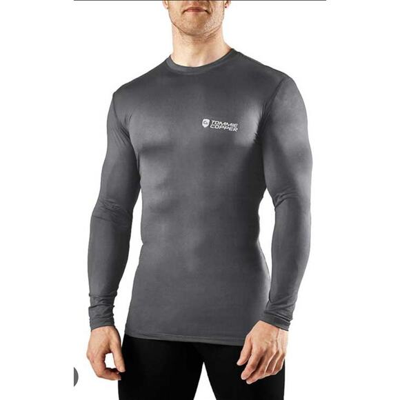 Tommie Copper Gray Long Sleeve Compression Shirt XL NWOT - Picture 1 of 1